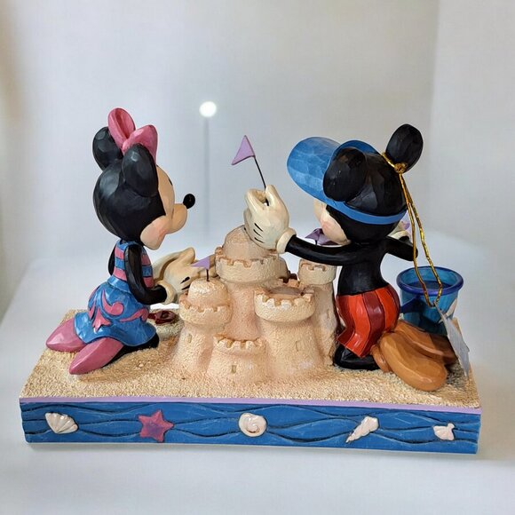Jim Shore Disney Showcase Enesco “Seaside Sweethearts” Mickey & Minnie Figurine - Picture 6 of 13